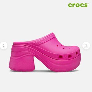 NWOT CROCS SIREN CLOG PINK CRUSH